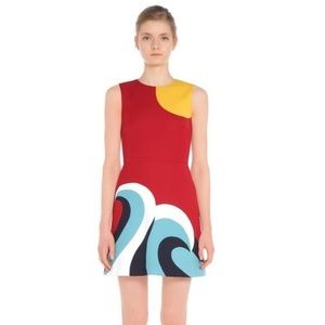 ISO RED Valentino Sun and Waves Intarsia Dress